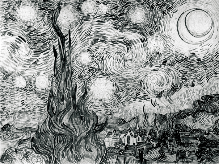  文森特·威廉·梵高  Vincent Willen Van Gogh —— 星空